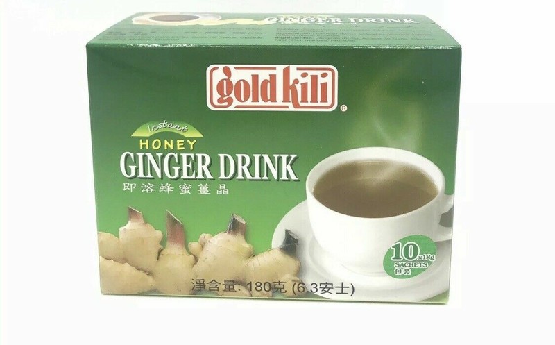Gold Kili GINGER Instant HONEY GINGER DRINK(10 sachets) 180 Gram box