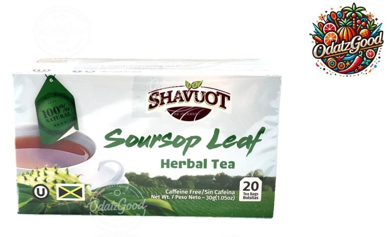 Shavuot Soursop Tea | Product of Jamaica | Herbal Wellness Tea | 20 Tea Bags