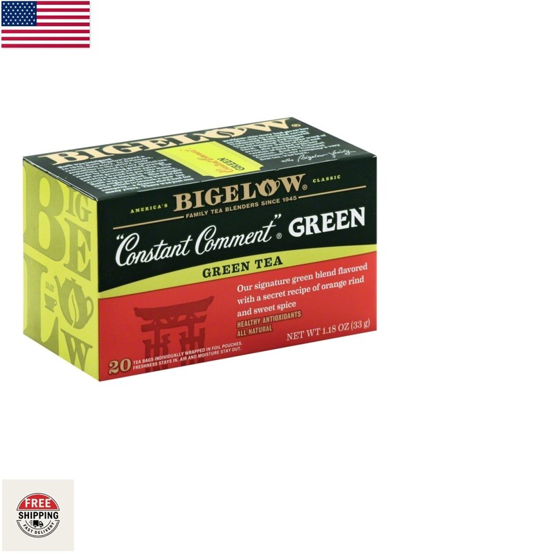 Constant Comment Green Tea – Allergen-Free 20 Bags for Vitality & Wellness