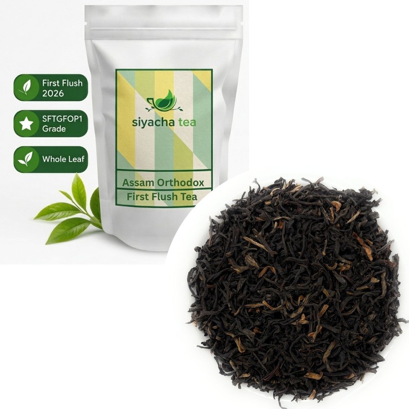 Premium Assam First Flush Tea 2026 SFTGFOP 1 Whole Leaf Fresh Indian Black Tea