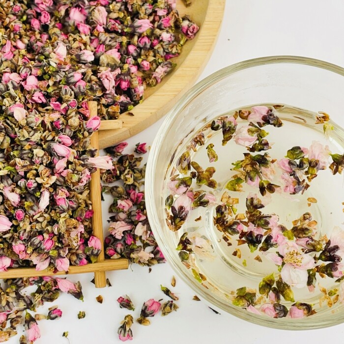 Dried Peach Flower Tea Raw Material Tea Dried Peach Blossom Flower Tea 500g gallery