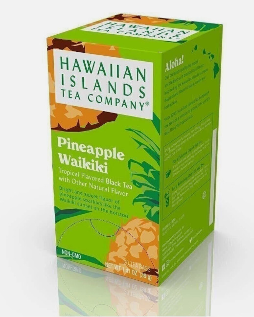 Hawaiian Islands Pineapple Waikiki Tropical Black Tea – 20 Teabags – All Natural