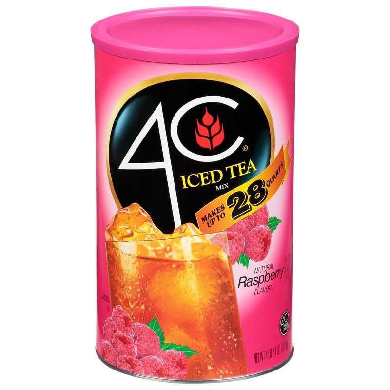 (4 pack) 4C Raspberry Iced Tea Mix, 66.1 oz, 1 Ct gallery