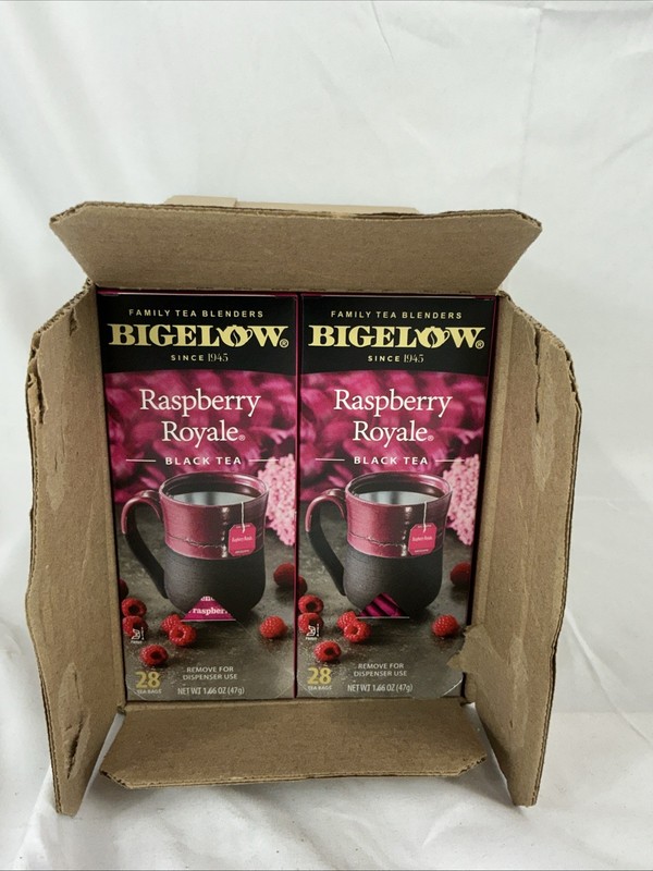 Bigelow Raspberry Royale Black Tea 168 Tea Bags 28 Bags A Box Pack of 6 Boxes