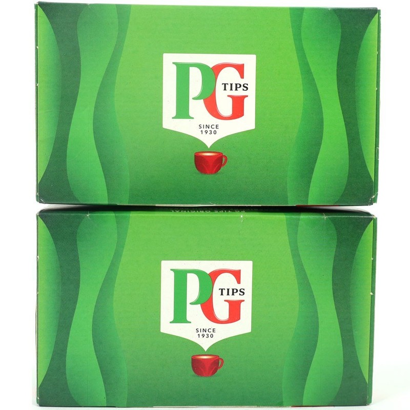 PG Tips Black Tea, Non-Pyramid Tea Bags, 40 Count, Best By: 11/2025, (2 Boxes)
