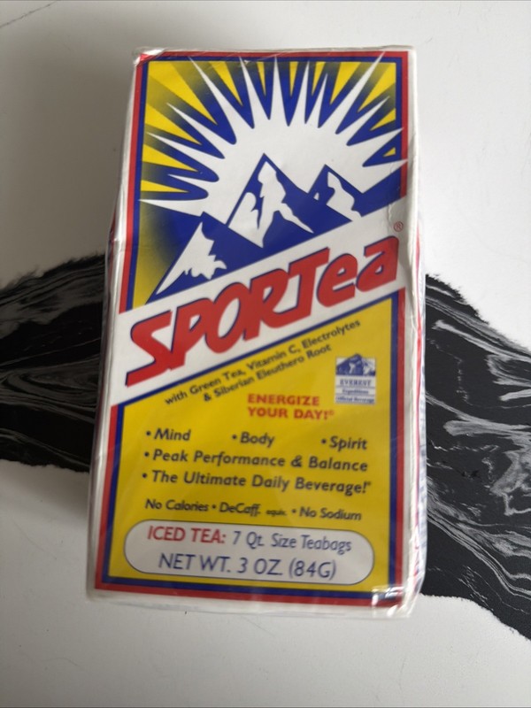 SPORTea Iced Natural Decaf Energy Drink | 7 Cold Brew Tea Bags / Exp 6/29