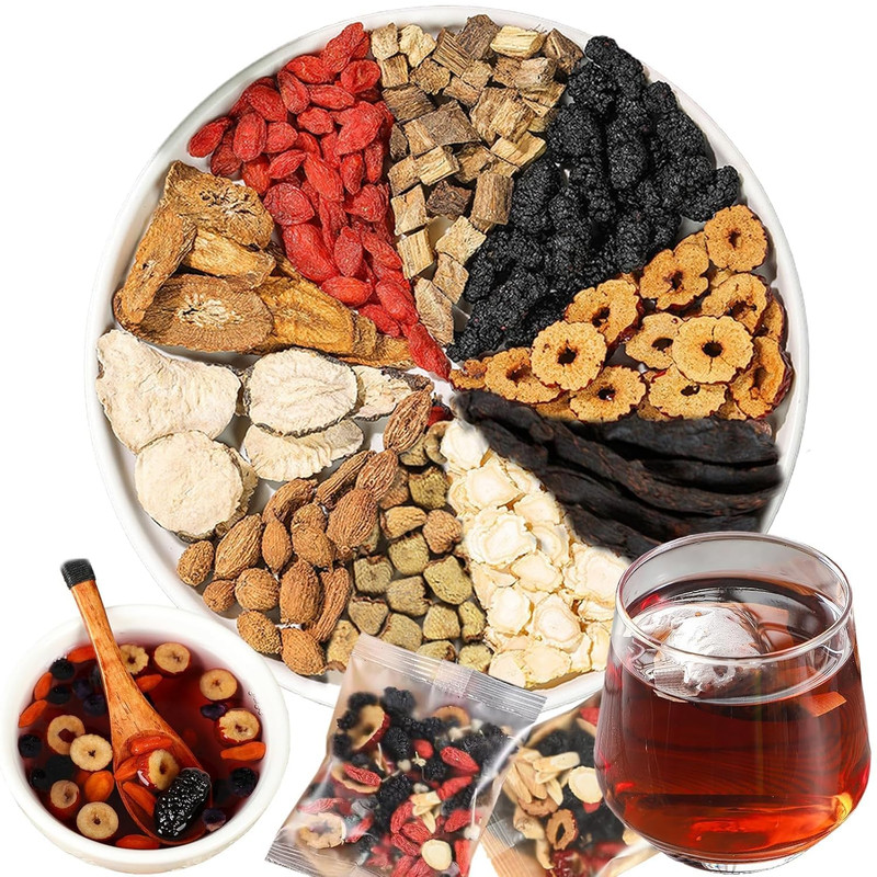 Kidney Tea Formula Ginseng Six Treasure Tea, 10 Precious Ingredients Formula, 26