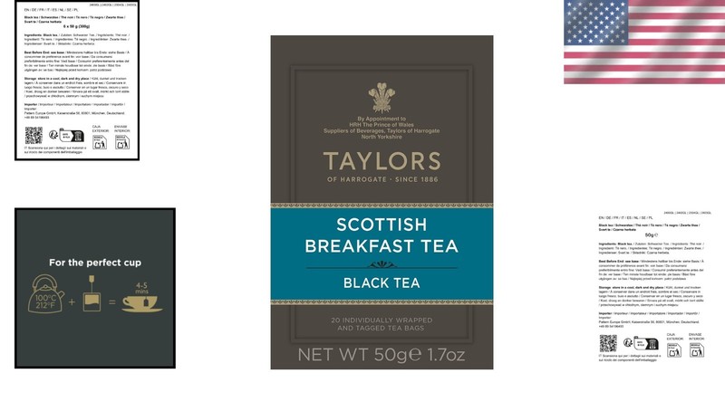 Individually Wrapped Scottish Breakfast Tea Bags - Full Flavor, High Caffeine gallery