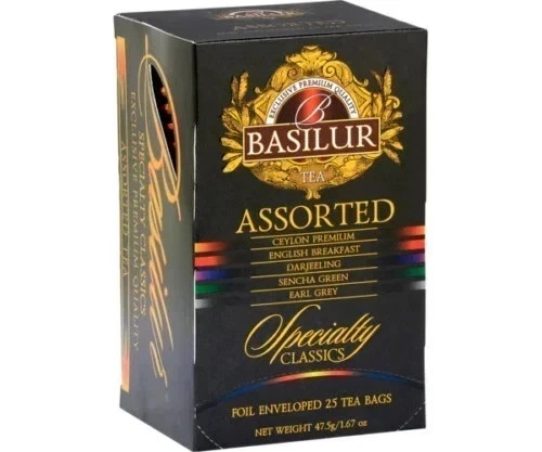 Basilur Specilty classics Assorted – 25 Tea Bags 47.5g free shipping world wide