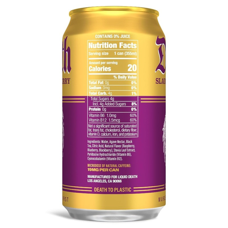 Less Sugar Slaughter Berry Iced Tea with Caffeine and B Vitamins, 12 Fl Oz x12 gallery