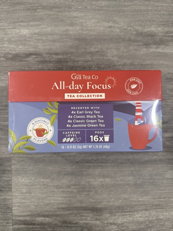 Gya Tea Co. All-day Focus Tea Collection 16 pods