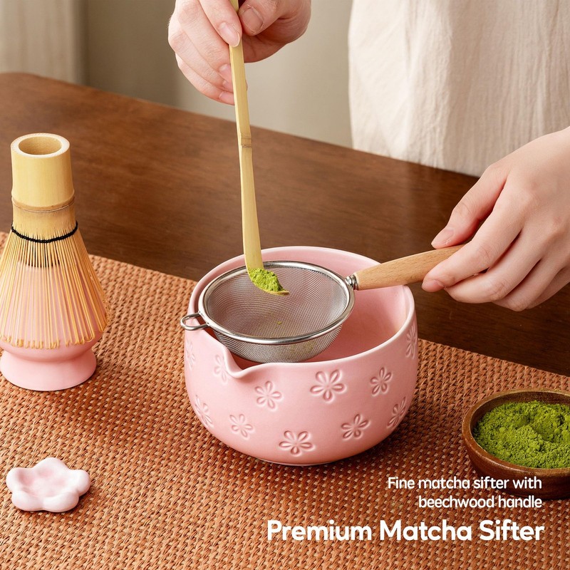 Matcha Whisk Set, Ceramic Matcha Set, 6 Pcs Matcha Kit Includes Matcha Bowl, ... gallery