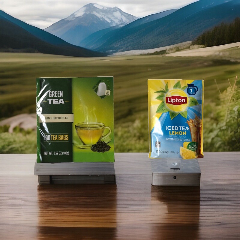 All Natural Green Tea 100 Tea Bags + Lipton Lemon Sweetened Iced Tea Mix 4.7 oz