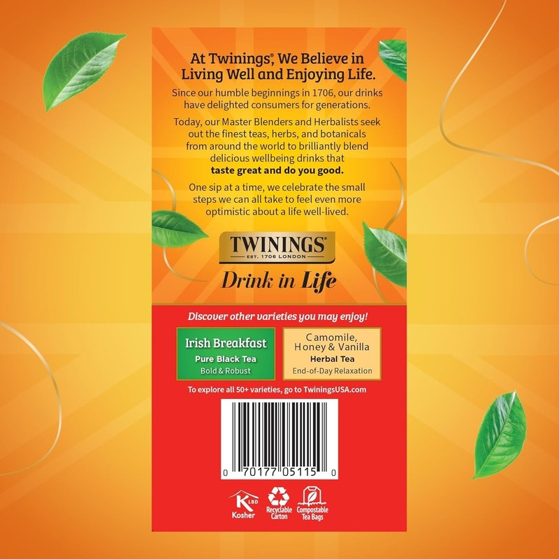 Caffeinated English Breakfast Black Tea - 300 Count Pack for Ultimate Freshness gallery