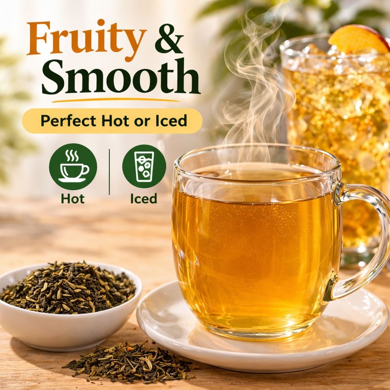 Michele's Pantry Raspberry Pomegranate Bulk Green Tea-1 Lb Loose Leaf Tea gallery