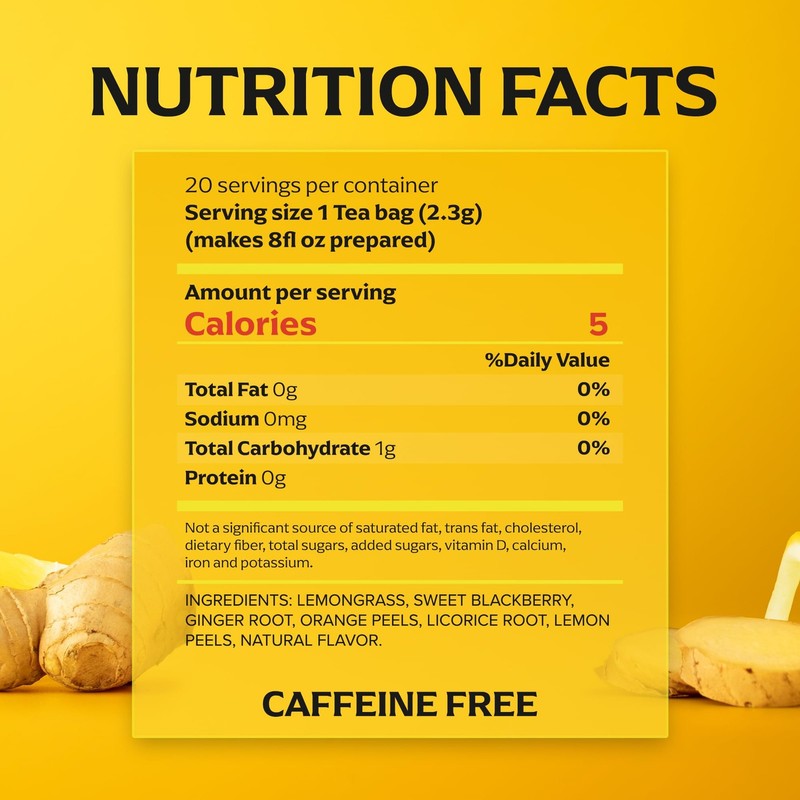 Lipton Lemon Ginger Refresh Tea Bags gallery
