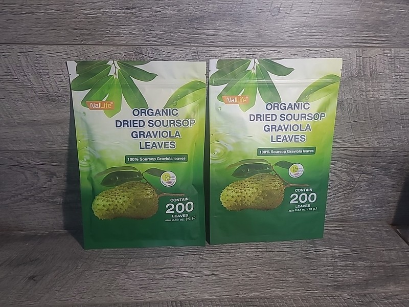 2-Bags NalLife Organic Soursop Graviola Leaves Tea 60 Total Exp 07/03/26