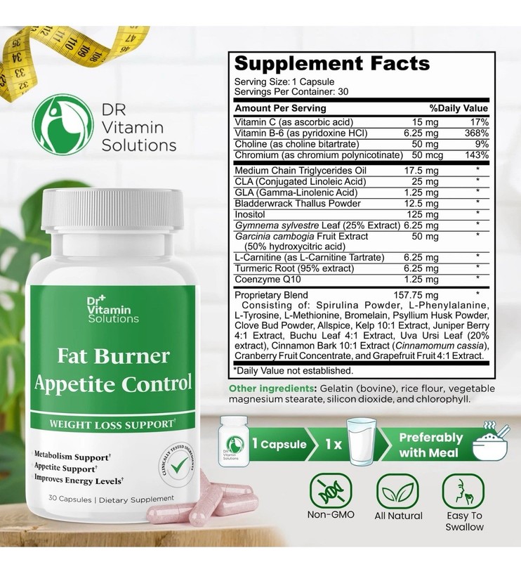 Fat Burner & Appetite Control Weight Loss Supplements for Women & Men - Metab... gallery