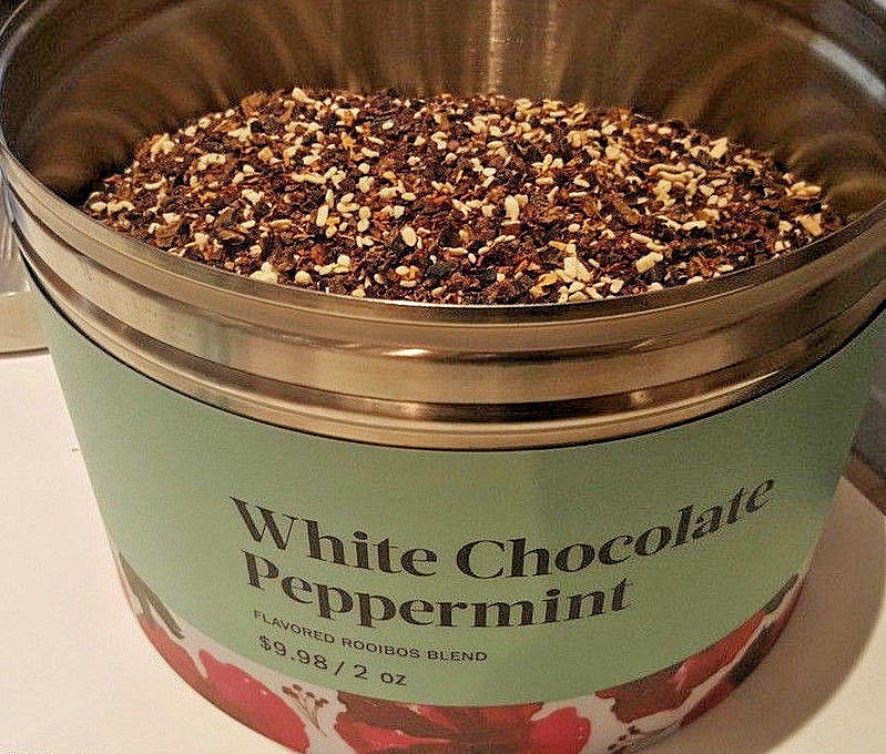 🍭🎅🎄 NEW SEALED TEAVANA 🍭 2 OZ WHITE CHOCOLATE PEPPERMINT HOLIDAY TEA BAG🎅🎄
