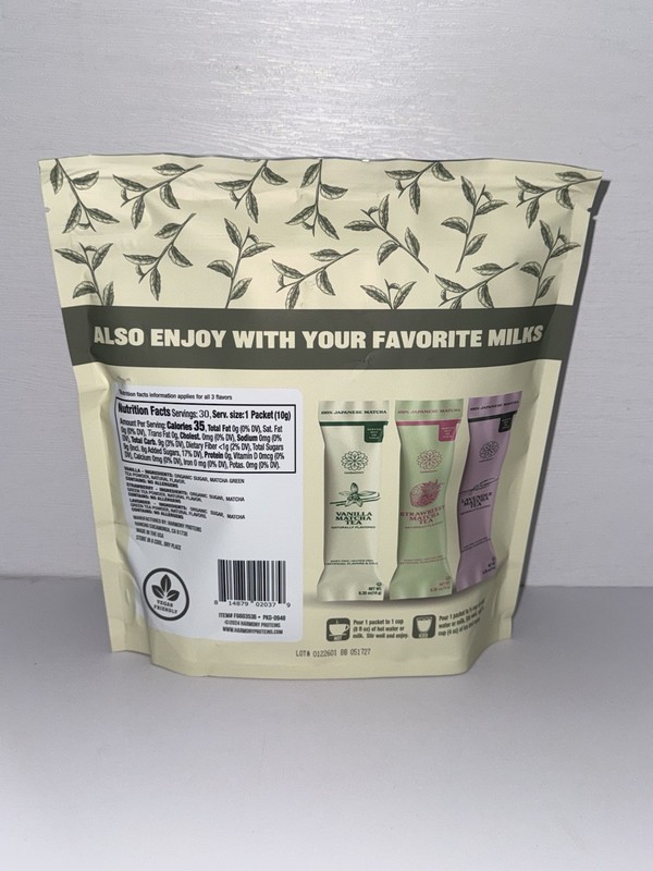 Matcha Variety Pack Lavender Strawberry Vanilla 30 Sticks Organic Japanese gallery