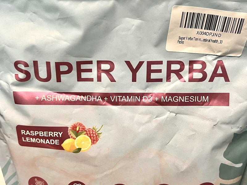 Super Yerba Raspberry Lemonade Tea Drink Mix Packets -30 count– Lot of 4 gallery