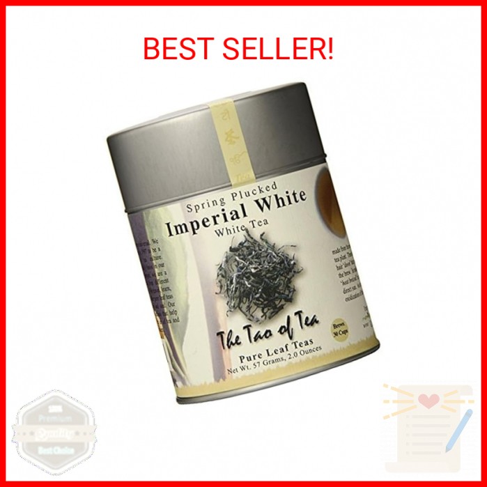 The Tao of Tea, Imperial White Tea, Loose Leaf, 2.0 Ounce Tins