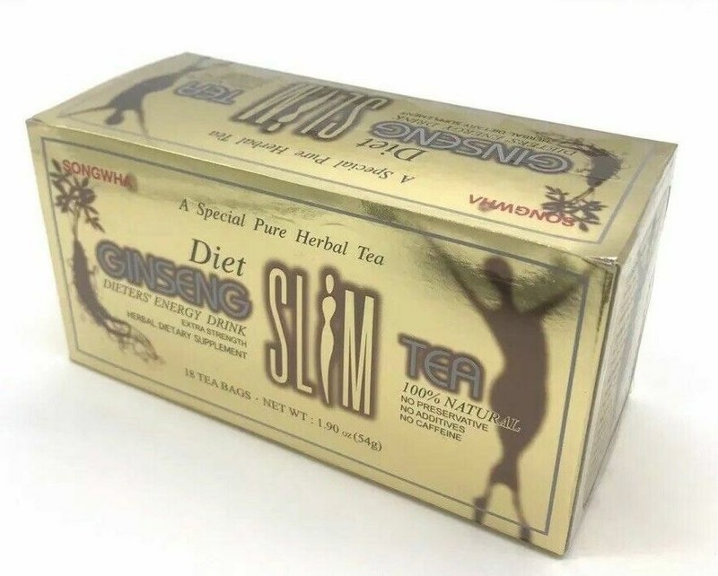 4 Boxes Diet Ginseng Slim Tea 18 Tea Bags Dieter Energy Drink Extra Strength gallery