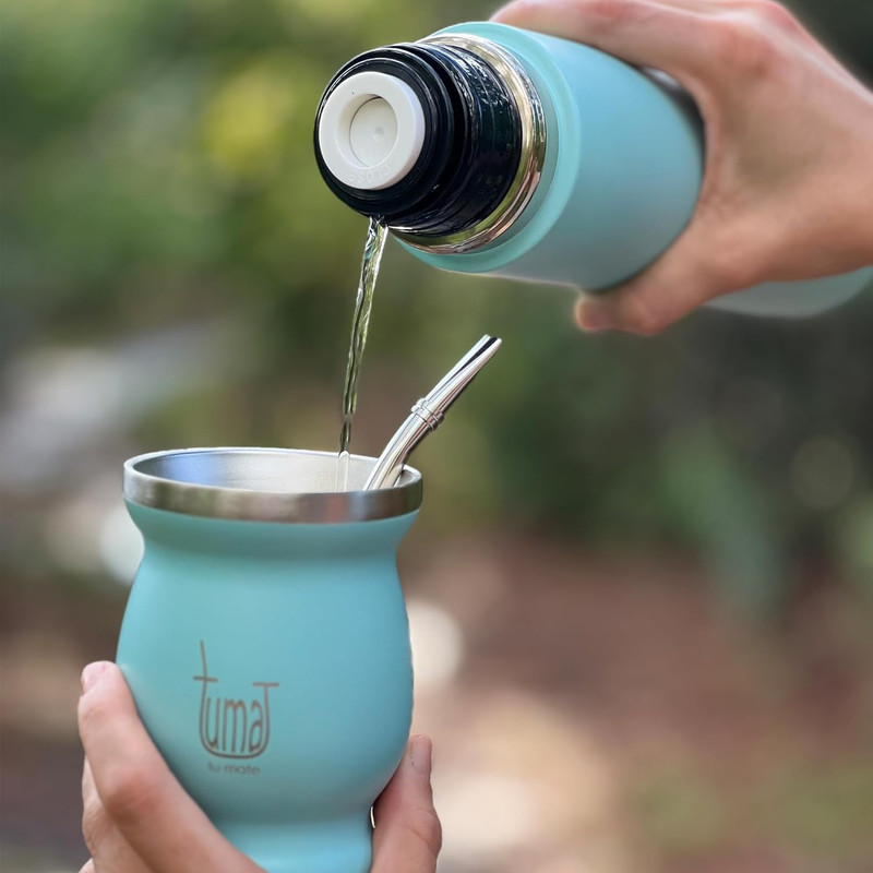 Complete Yerba Mate Kit – Stainless Steel Mate Cup Set, Bombilla (Straw) & 750Ml gallery
