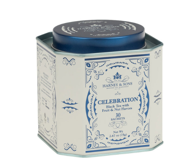 HRP Harney & Sons 30 ct Gift Tin CELEBRATION Tea Sachets