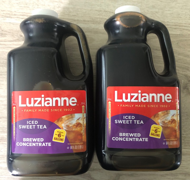 LUZIANNE 2(eaBottle x 64oz) ICED SWEET TEA BREWED CONCENTRATED MAKES 6 GALLONS