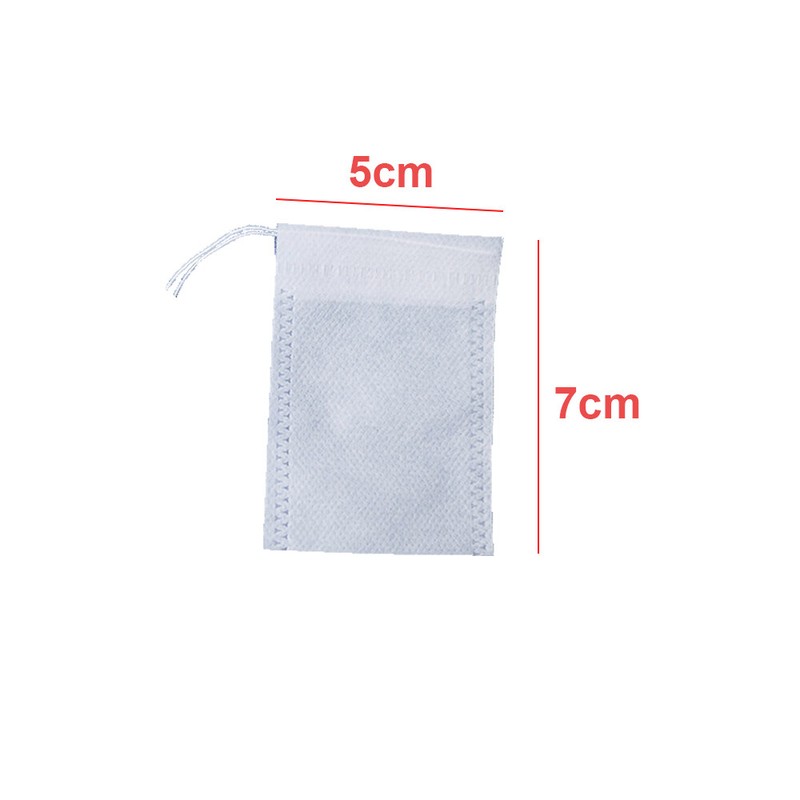 200PCS Drawstring Empty Tea Bags Disposable Teabags Non-woven Spice Filters Bags gallery