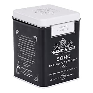 SoHo Chocolate Coconut Tea - 20 Count Sachet Tin gallery