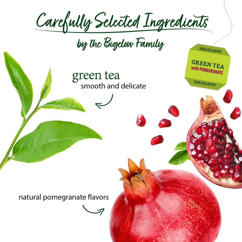 Caffeinated Green Tea with Pomegranate, 120 Tea Bags, 6-Pack Box gallery