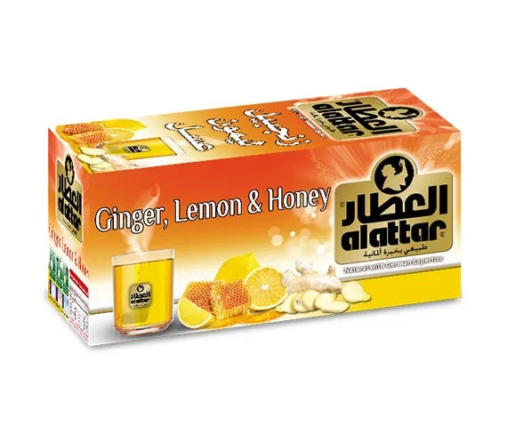 Alattar Ginger Lemon & Honey Tea - Natural Herbal Wellness Infusion