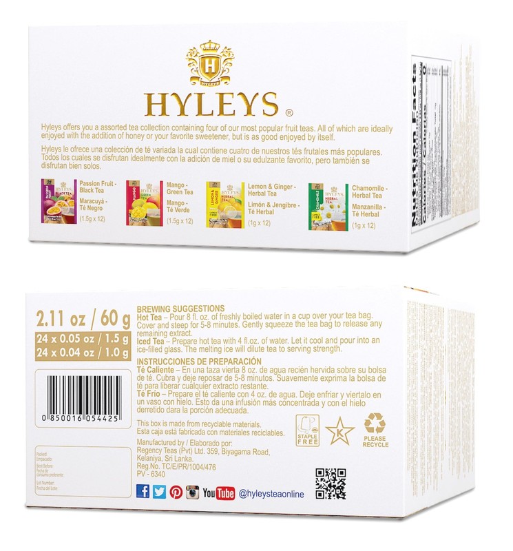 Assorted Tea Collection - (Passion Fruit, Mango, Lemon, Ginger, Chamomile) - ... gallery