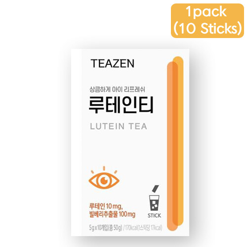TEAZEN Lutein Tea Powder 5g 10 Sticks 1Pack 2Packs 3Packs Marigold Bilberry