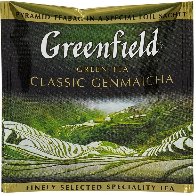 40 Pyramids CLASSIC GENMAICHA GREEN TEA Greenfield RF gallery