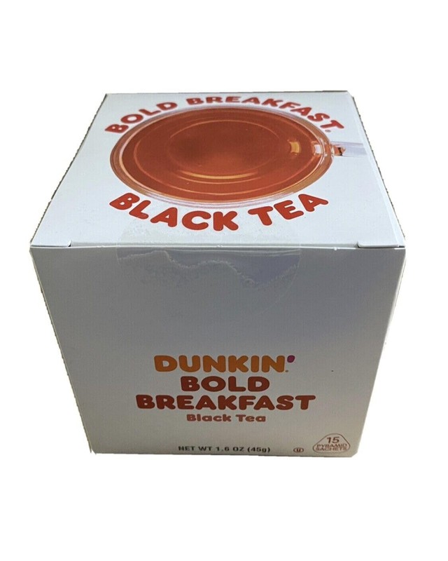 Dunkin Donuts Pyramid Sachet Tea Bold Breakfast 90 Tea Bags -6 Packs of 15 Bags gallery