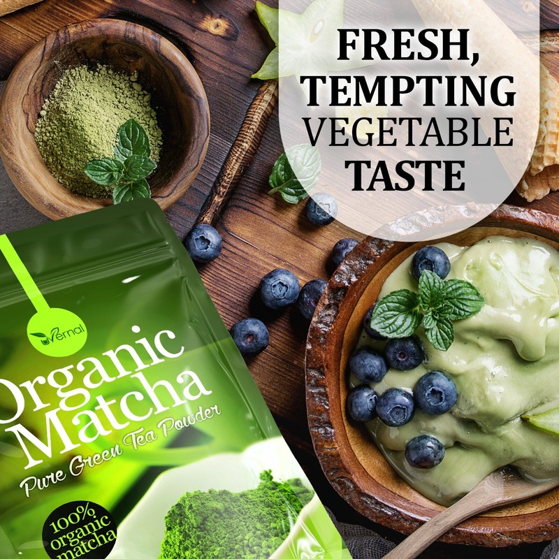 10 PACK Organic Matcha Green Tea Powder (4 Oz) - 100% Pure Easy to Mix gallery