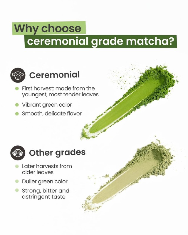 Matcha Green Tea Powder | Regular 50g Jars [Packs Of 2] | Ceremonial Grade Fr... gallery