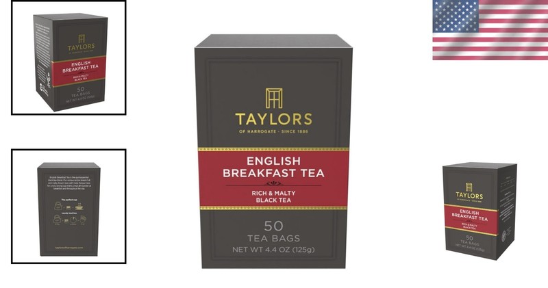 Rich & Refreshing 50 Count English Breakfast Tea - Pillow Tea Bags for Anytime gallery