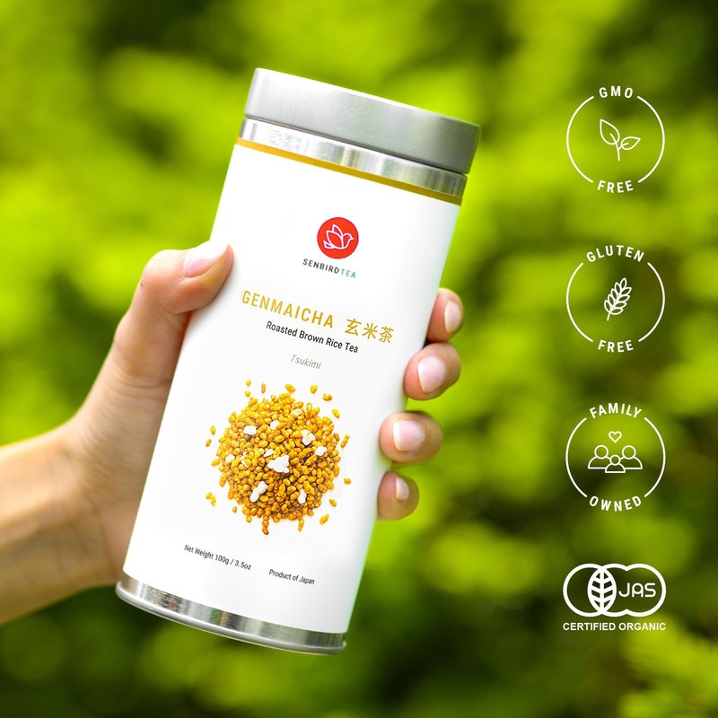 Senbird Premium Genmaicha - Caffeine-Free Japanese Mochi Rice Tea - From Hokk... gallery