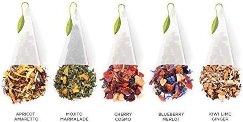 Presentation Box Tea Sampler Gift Set, 20 Assorted Variety Handcrafted Pyrami... gallery