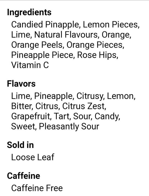TEAVANA LIMEAID TWIST Loose Leaf Herbal Tea Fresh Pack Refreshment Cocktail gallery