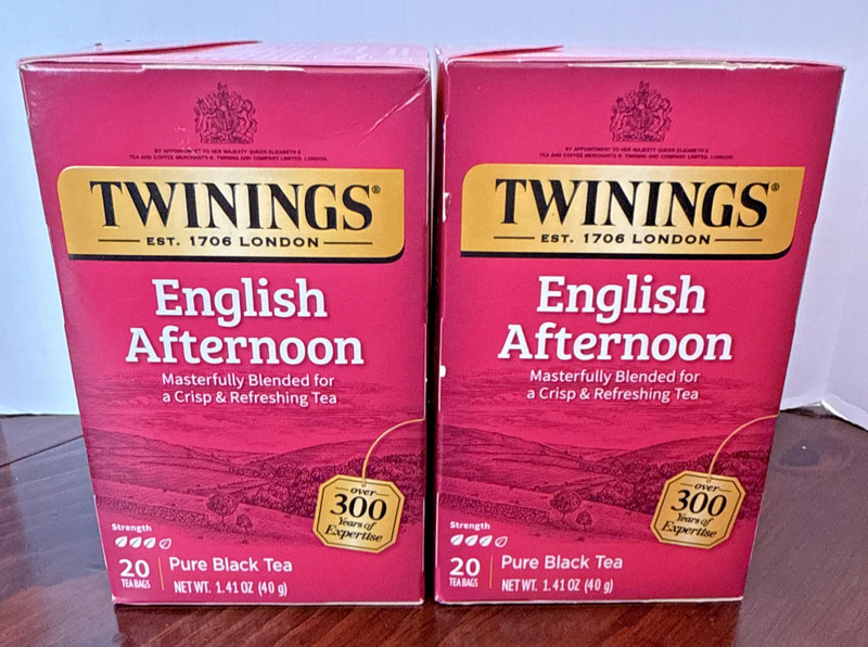Twinings Tea Assorted Boxes, 4 Count, 20 Bags in Each Box, EXP 2026-2027 gallery