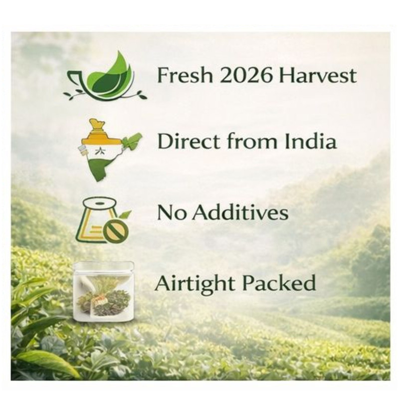 Darjeeling First Flush Tea Single Estate Singbulli 2026 Fresh SFTGFOP 1 Ch Leaf gallery