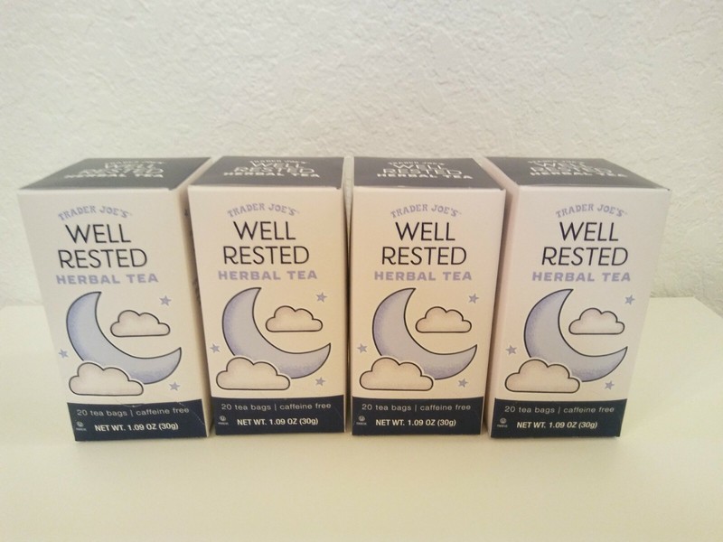 4 PACK Trader Joes Well Rested Chamomile Tea 20 Bags Box Decaf