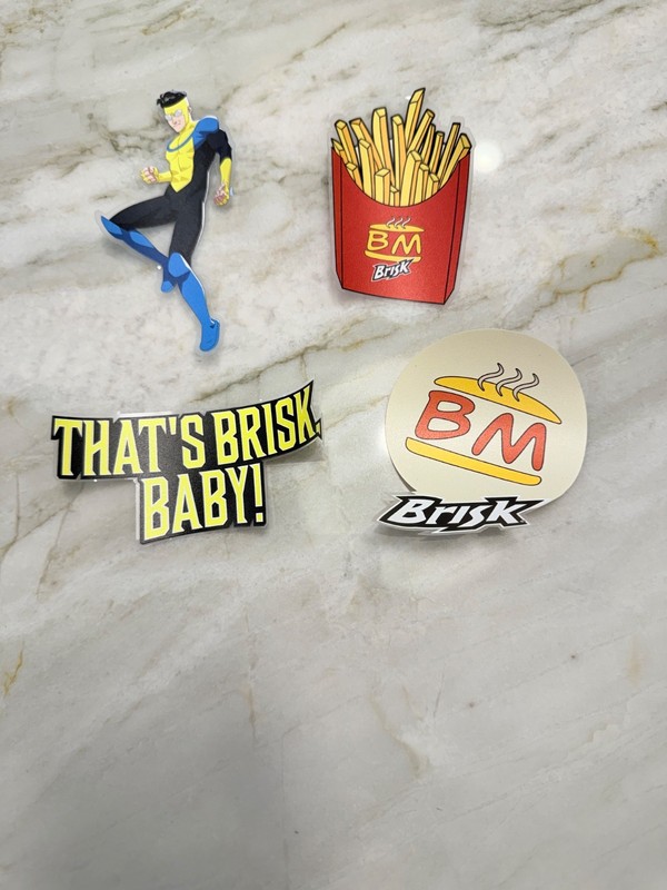 Invincible limited addition brisk iced tea, 15oz Brisk Invincible cup, stickers gallery