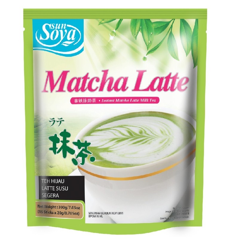 INSTANT MATCHA LATTE 3 IN 1 MILK TEA DRINK 20 SACHETS EXP Instant ZEN IN CUP!