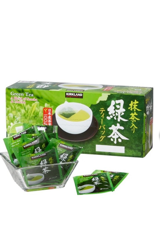 Green Tea A Blend Of Sencha & Matcha By Kirkland Signature 100 Tea Bags